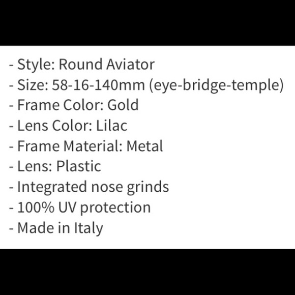 GUCCI Purple Aviators - Picture 7 of 7